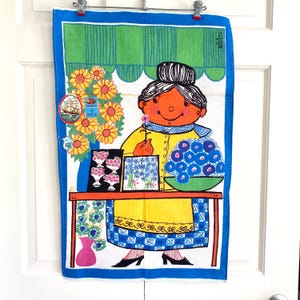 Ręcznik kuchenny Vintage, Wystrój kuchni, Zucchi Italy, Wózek na kwiaty, Brigitte Designer