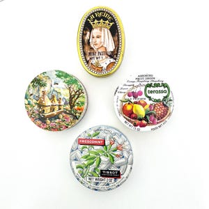 BARGAIN BUY Vintage Candy Tin Metal Boxes, Gift Tin Lover, Instant Collection, Made in France