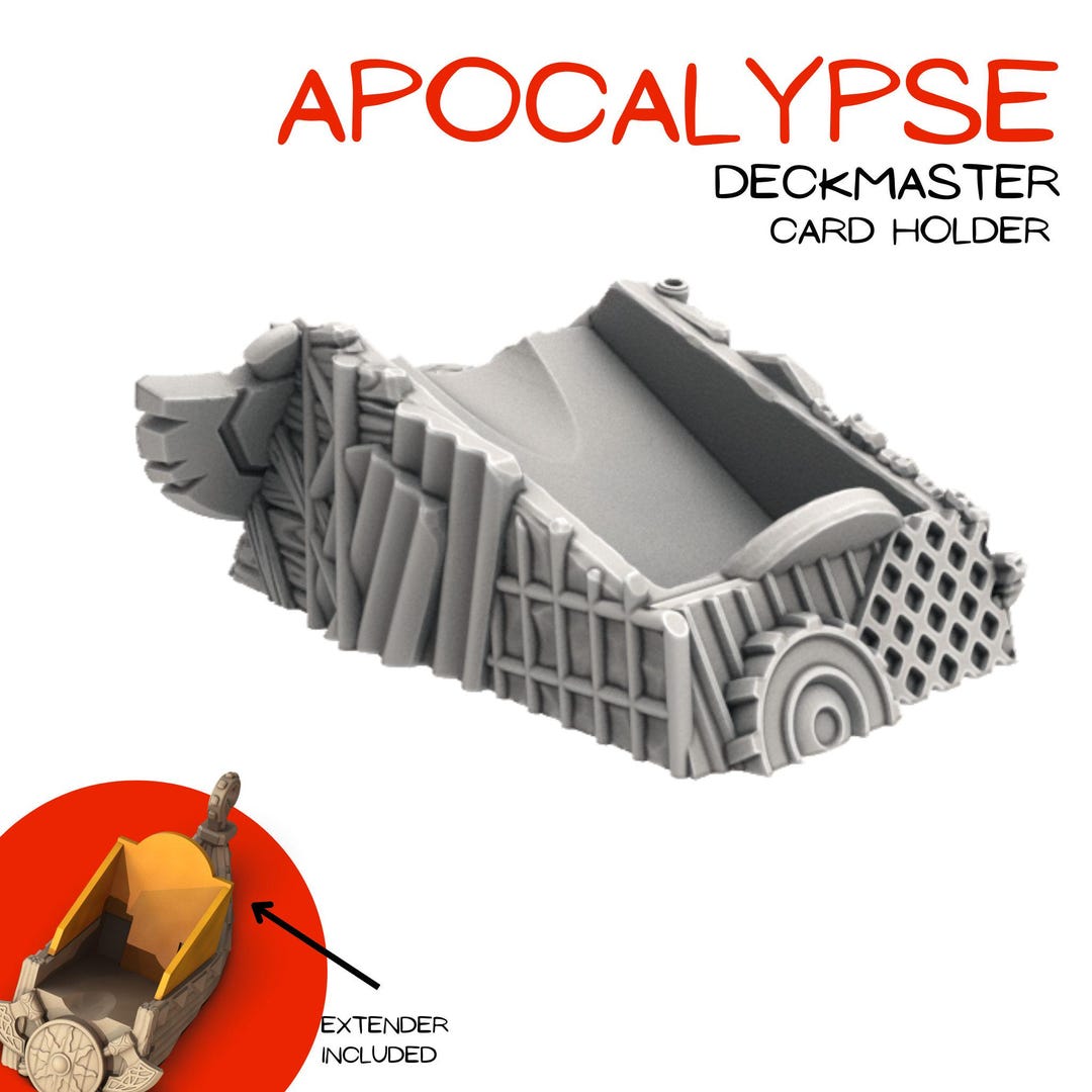 Post Apocalypse Accessory Apocalypse Card Holder: 3D Printed Post-apocalyptic Board Game ...