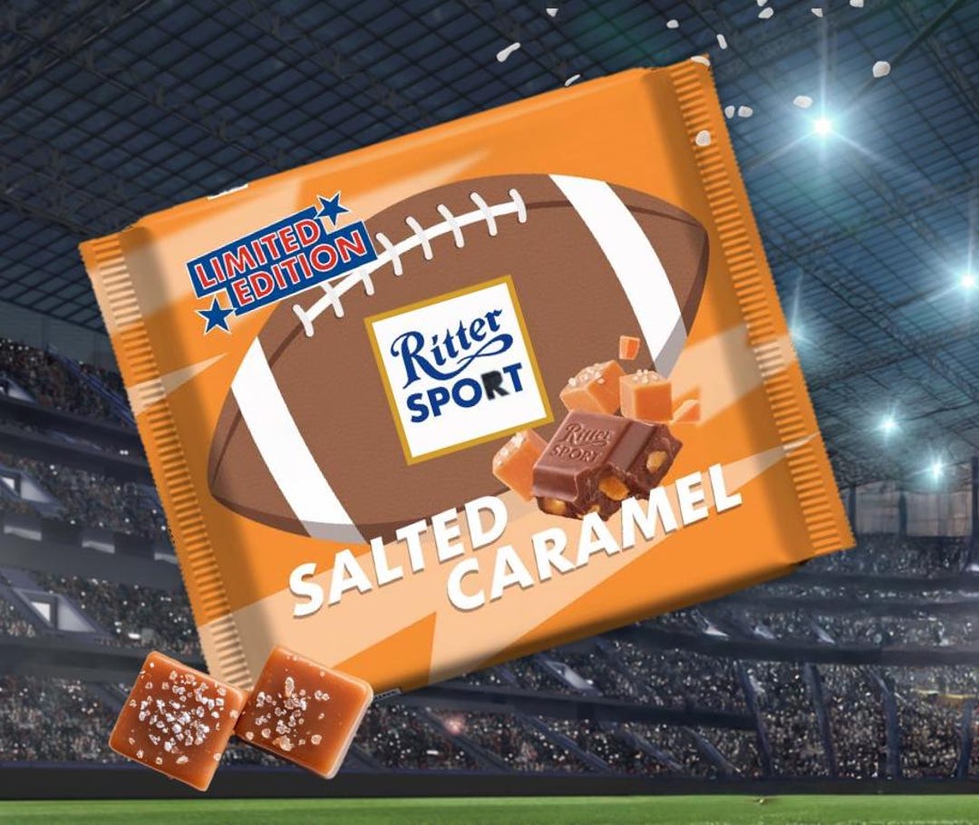 Ritter Sport Super Bowl Salted Caramel Edition - Etsy
