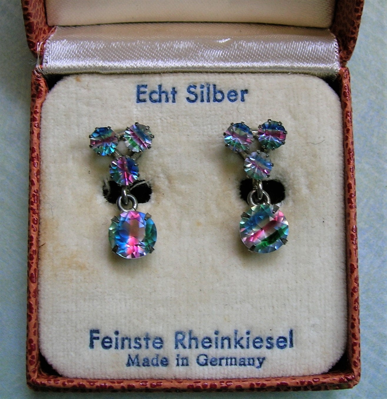 Iris Glass Earrings - Etsy