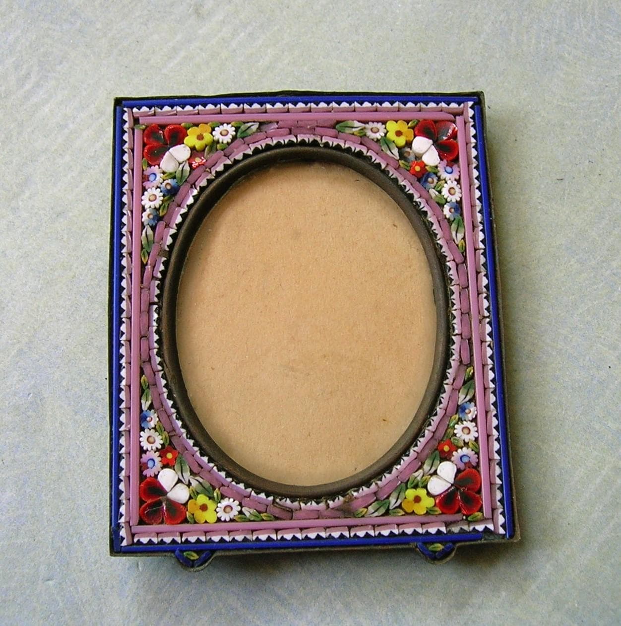 Vintage Italian Micro Mosaic Frame - Etsy