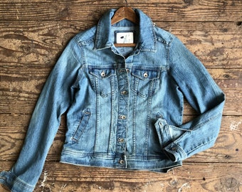 Plaid Flannel Lined Jean Jacket 