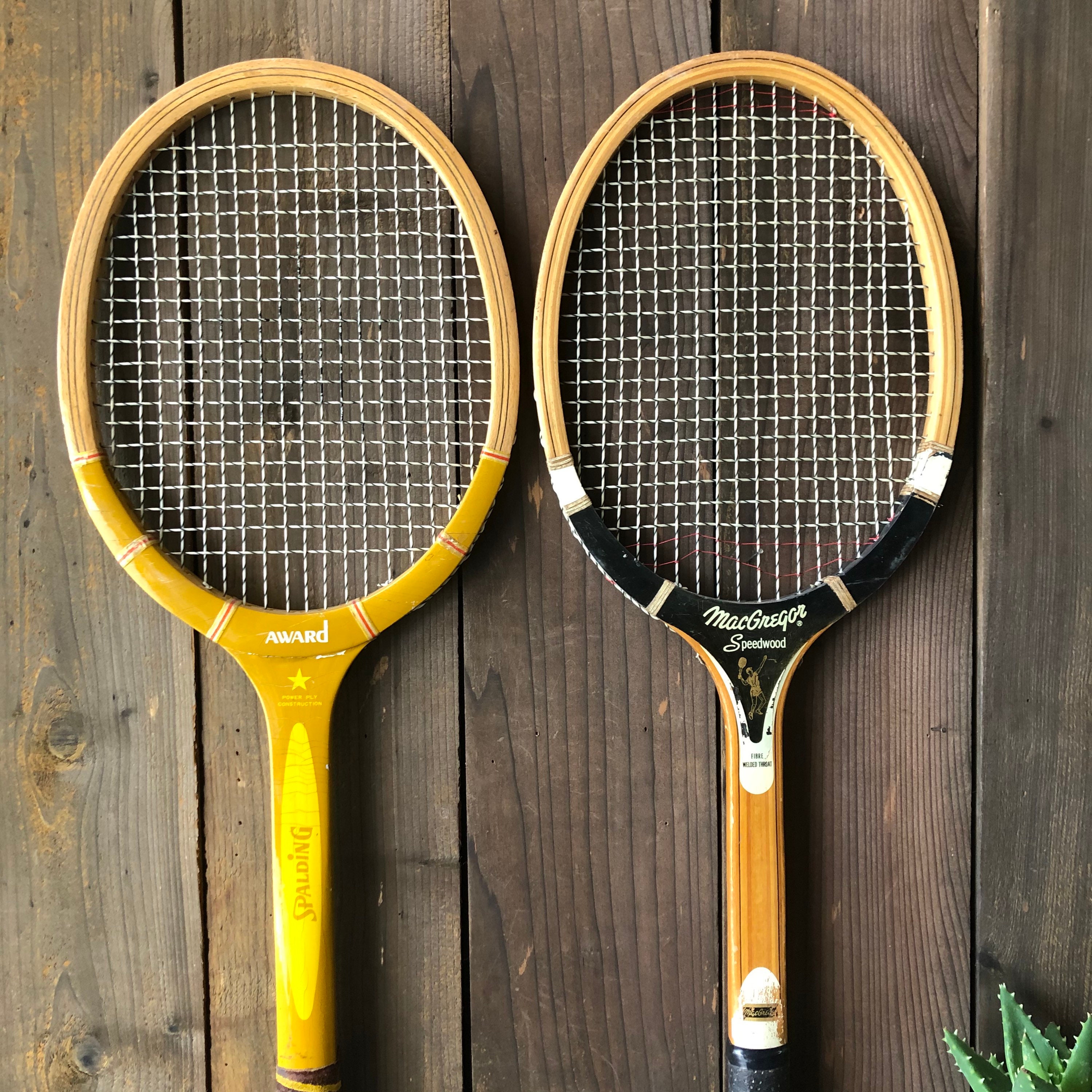 Par de raquetas de tenis de madera | Etsy