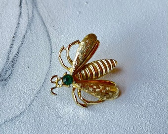 Bee Pin Wasp Gold Plated