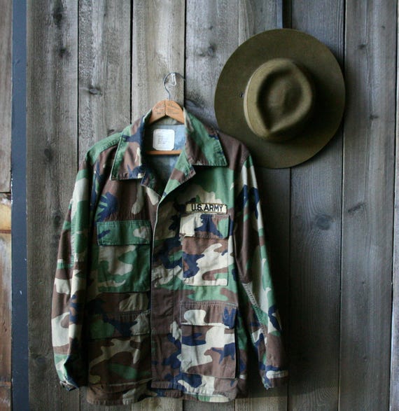 Vintage Camo Army Jacket Vintage 70s - image 3