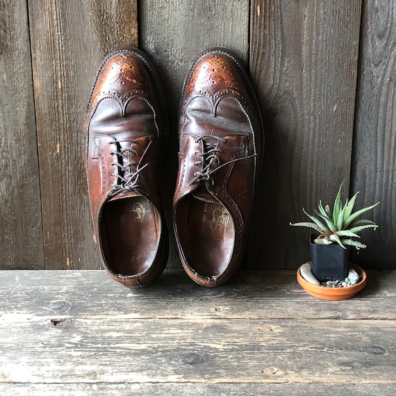 Brown Wingtip Florsheim Mens Shoes