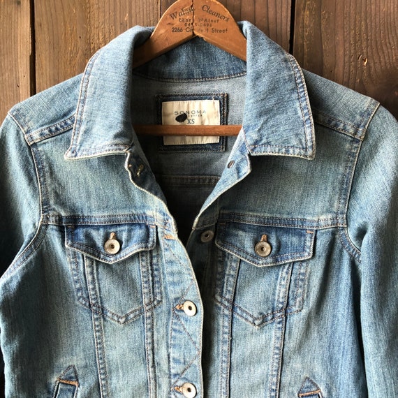 Vintage Jean Jacket Womens Denim Coat From Sonoma… - image 3