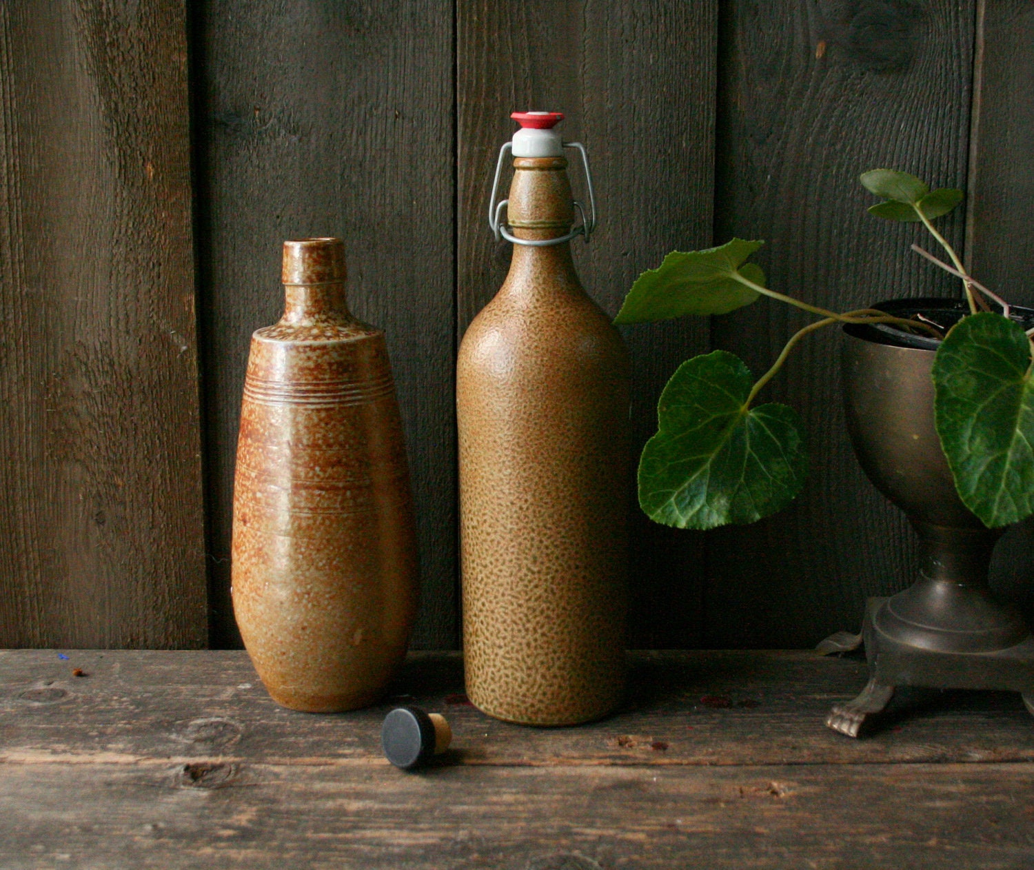 Vintage Ceramic Bottles Ceramic Wine or Beer Bottle Vintage