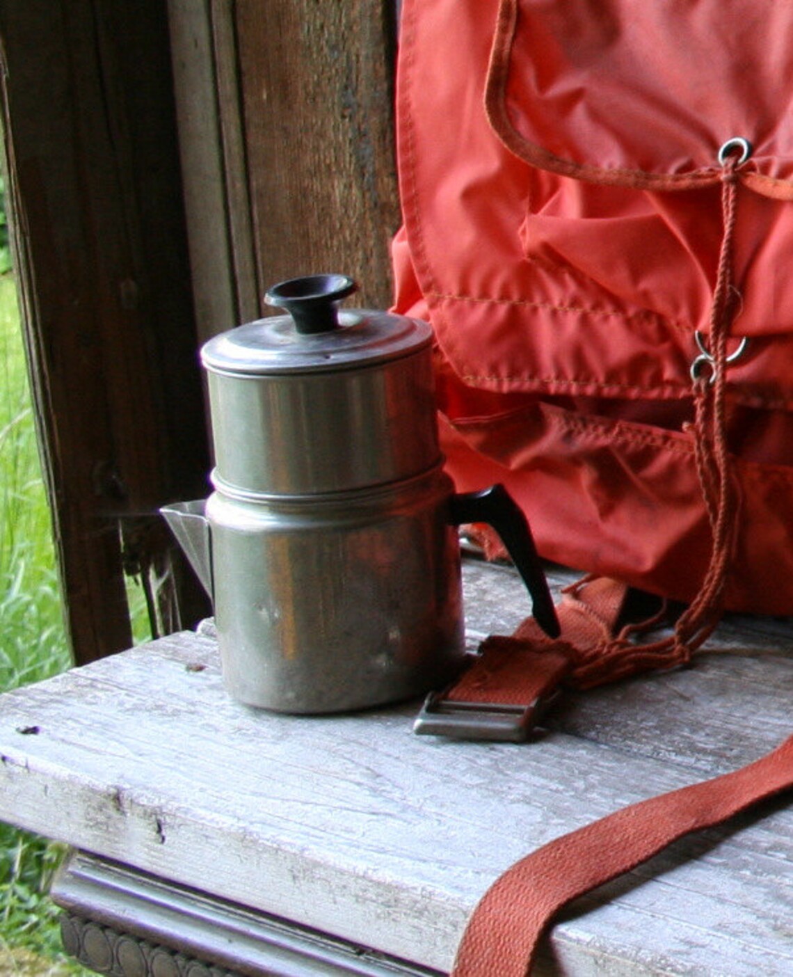 Vintage Coffee Pot Camper Aluminum Percolator Small Serving Etsy