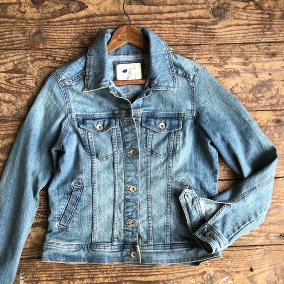 Vintage Jean Jacket Womens Denim Coat From Sonoma XS 