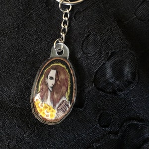 Rozz Williams Christian Death Art Schlüsselbund in Gold oder Silber