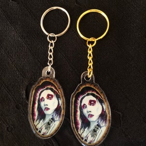 Marilyn Manson Art Painting keychain