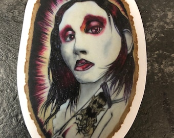 Marilyn Manson Waterproof Sticker