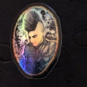 Mark Unseen Hologram Sticker based off my painting