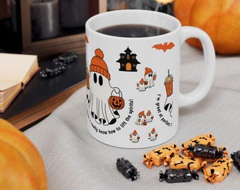 Spooky Halloween Ceramic Mug | Perfect for Fall & Halloween Decor (11oz)