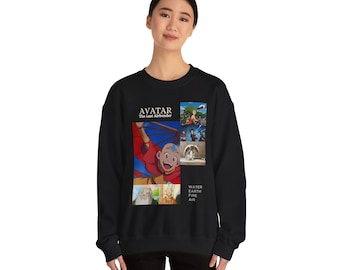 Cartoon Themed Crewneck Sweatshirt | airbender