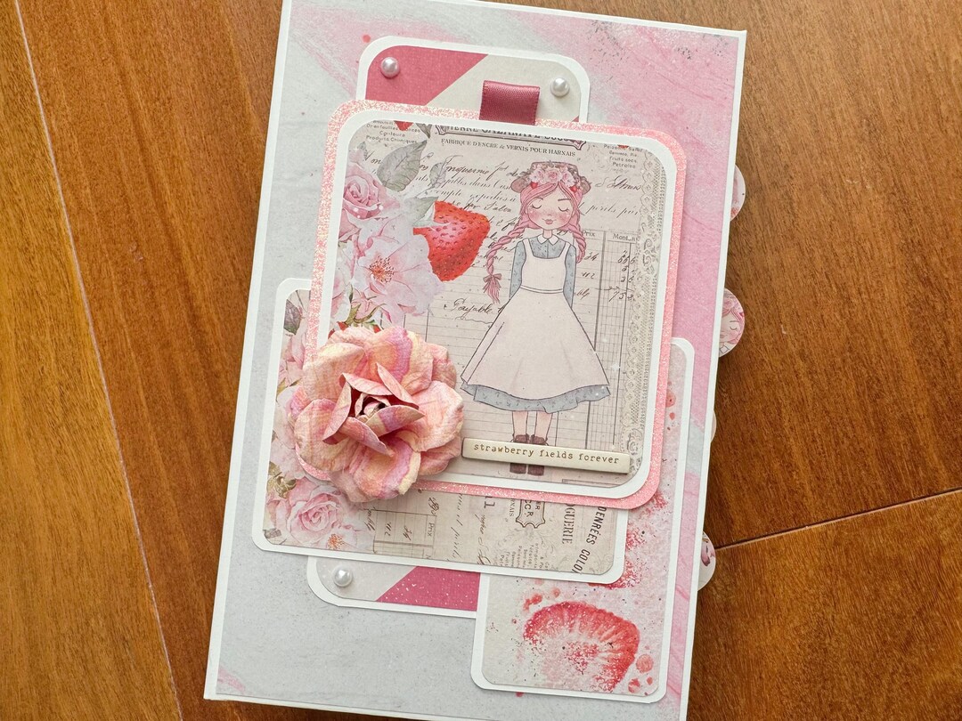 Handmade Interactive Scrapbook Album | Strawberry Photo Book | Lots of ...
