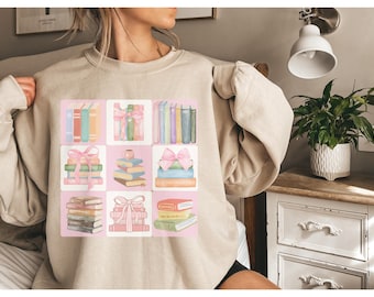 Reading Shirt Book Lover Bookish TShirt Funny Reading Sweatshirt Bookworm Gift Librarian Book Lover Pullover Teacher Book Club Crewneck