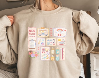 NICU Nurse Sweatshirt, Neonatal Intensive Care Unit Crewneck, Nurse Appreciation Gift For NICU Nurse, Registered Nurse Sweater, Nursing Tee