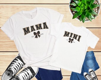 Personalized Mommy and Me Shirts, Mother Daughter Matching T-shirt Set, Mothers Day Gift, First Mothers Day, Family Tee, Gift for Her