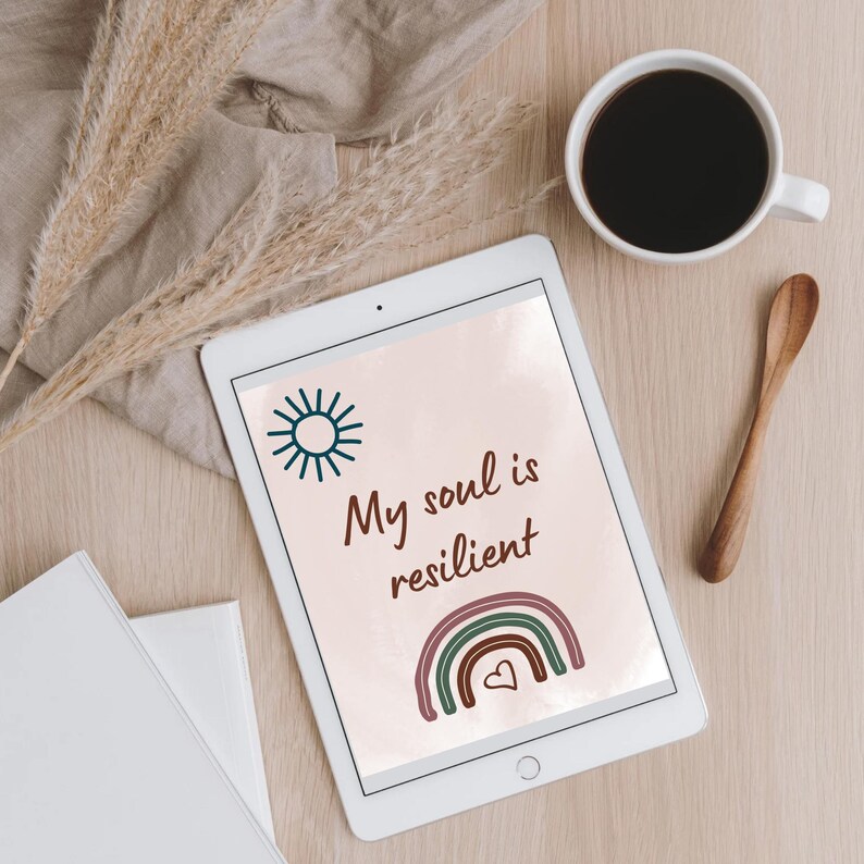 Soul Affirmation Cards, Printable Spiritual Growth & Gratitude Deck ...
