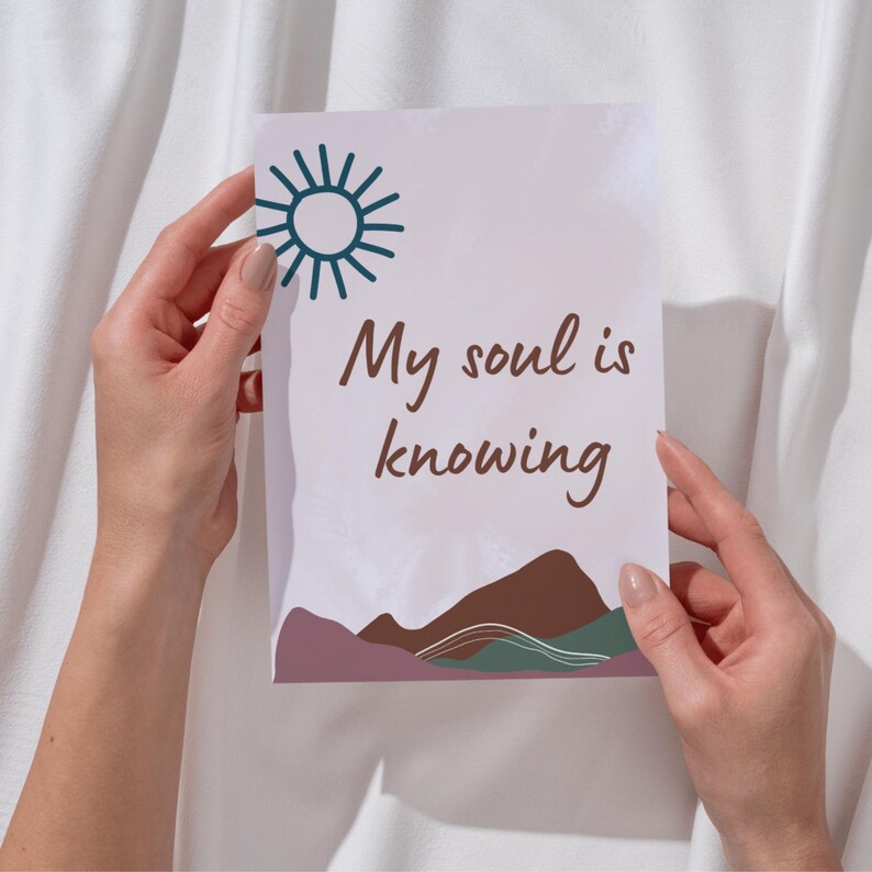 Soul Affirmation Cards, Printable Spiritual Growth & Gratitude Deck ...