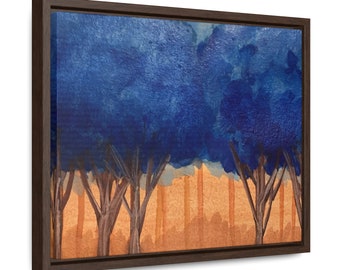 Gallery Canvas Wraps, Horizontal Frame, Blue Trees, Watercolor Landscape, Painted Landscapes, Blue