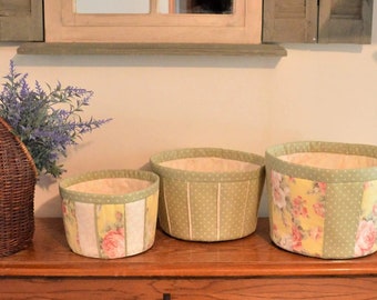 Fabric Bucket Set PDF Sewing Pattern