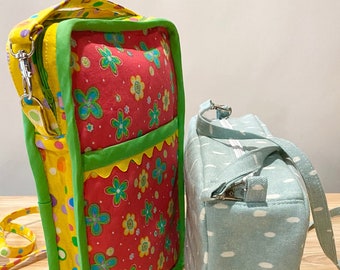 Crystal Crossbody Zipper Bag PDF Sewing Patten with lots of options included