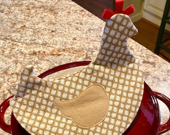 Chicken Pot Holder PDF Sewing Pattern