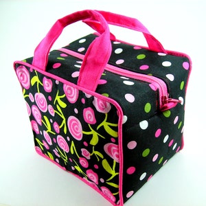 Boxy Cosmetic Bag PDF Sewing Pattern ... no bias tape and no hand sewing image 1