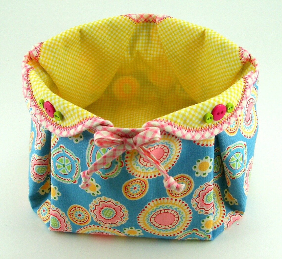 Huge Sale Fabric Basket PDF Sewing Tutorial With Etsy