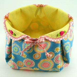 Huge Sale ... Fabric Basket PDF Sewing Tutorial ... with different variations included