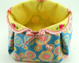 Fabric Basket Sewing Tutorial (PDF Pattern)
