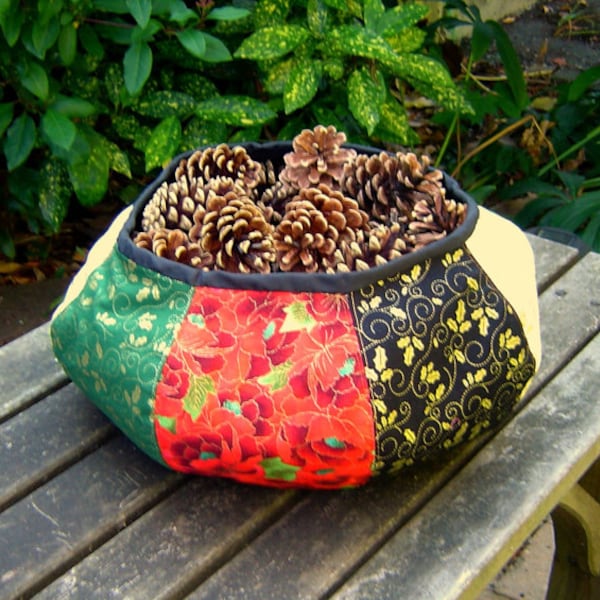 Fabric Floor Basket Sewing Pattern: Two Versions, Three Sizes (PDF Pattern)