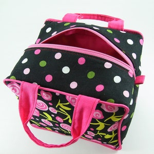 Boxy Cosmetic Bag PDF Sewing Pattern ... no bias tape and no hand sewing image 4