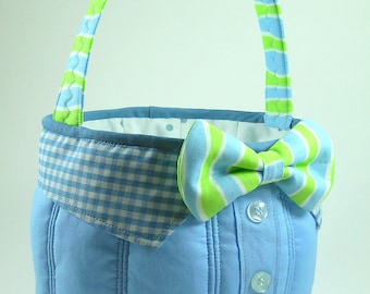 Bow Tie Easter Basket PDF Sewing Pattern ... boy's bow tie pattern included
