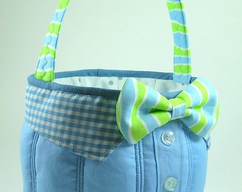Bow Tie Easter Basket Sewing Pattern: Boy's Shirt Design (PDF Pattern)