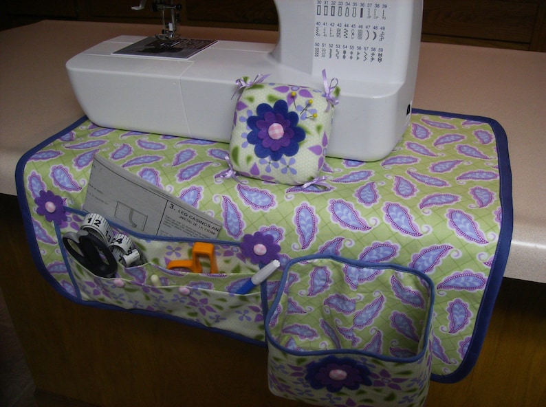 Sewing Mat Organizer Thread Catcher and Pin Cushion Tutorial image 5