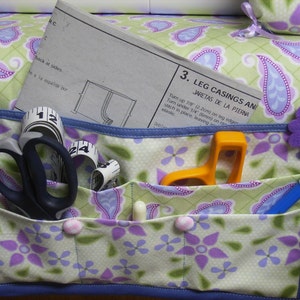 Sewing Mat Organizer Thread Catcher and Pin Cushion Tutorial image 2