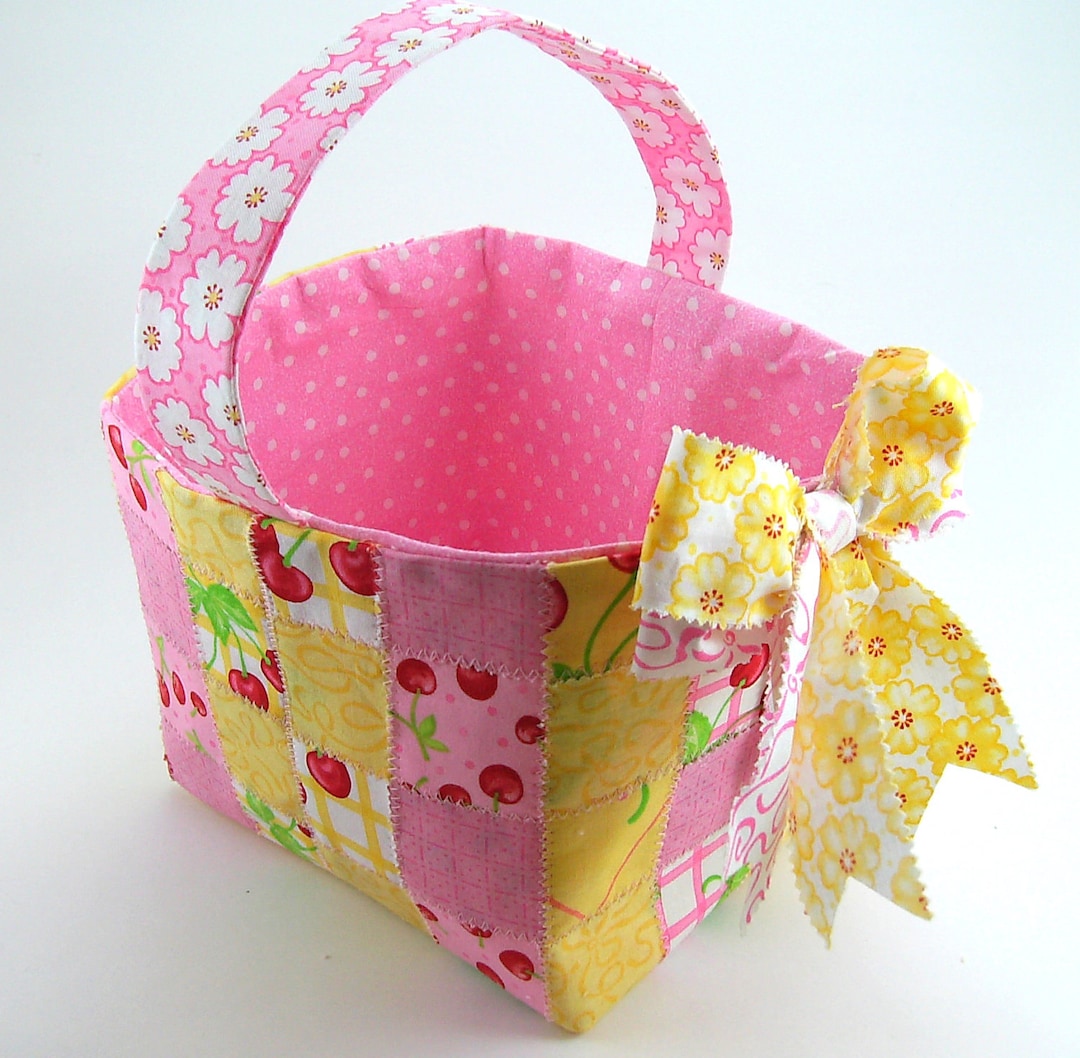 Huge Sale Woven Fabric Basket PDF Sewing Tutorial Etsy