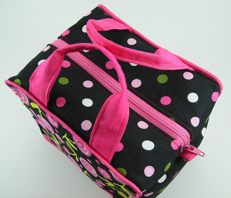 Boxy Cosmetic Bag PDF Sewing Pattern ... no bias tape and no hand sewing image 2