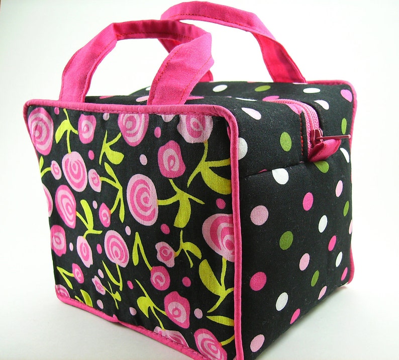 Boxy Cosmetic Bag PDF Sewing Pattern ... no bias tape and no hand sewing image 5