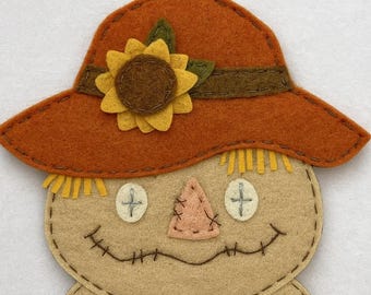 Felt Scarecrow Fall Ornament PDF Pattern