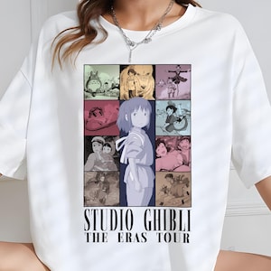 Spirited Away Studio Ghibli Shirt, Sweatshirt Anime, Hayao Miyazaki, Ghibli No Face Shirt, Howl&#39;s Moving Castle shirt, Calcifer, Anime Lover