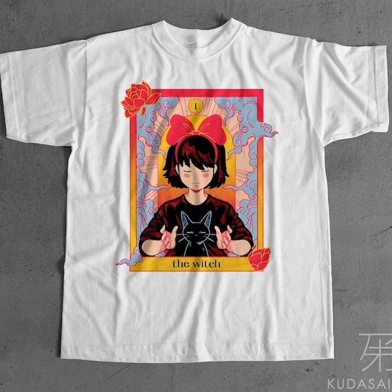 Kiki’s Delivery Service Anime tee Kiki's Delivery Service Inspired Kiki & Jiji Unisex Shirt, Tarot