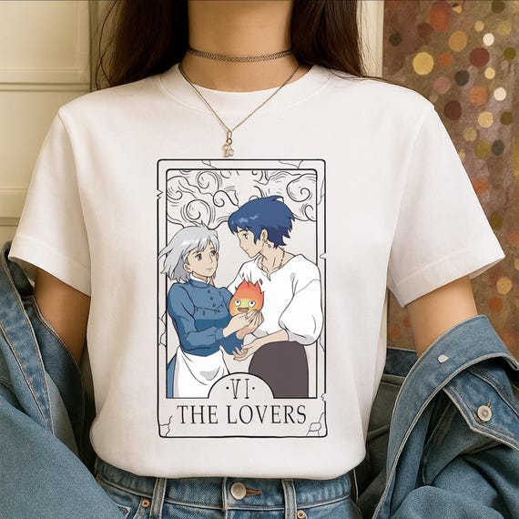 Howl’s moving Castle tee Howl's Moving Castle Black & White T Shirt for Kid - Ghibli Store