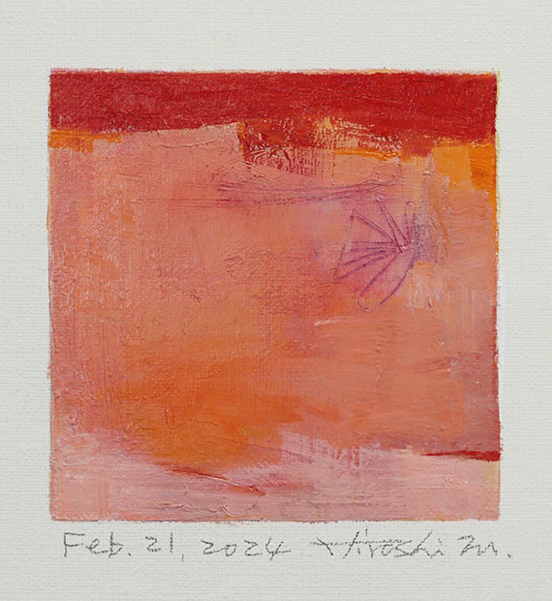 Feb. 21, 2024 Original Abstract Oil Painting 9x9 Painting 9 Cm X 9 Cm/4 ...
