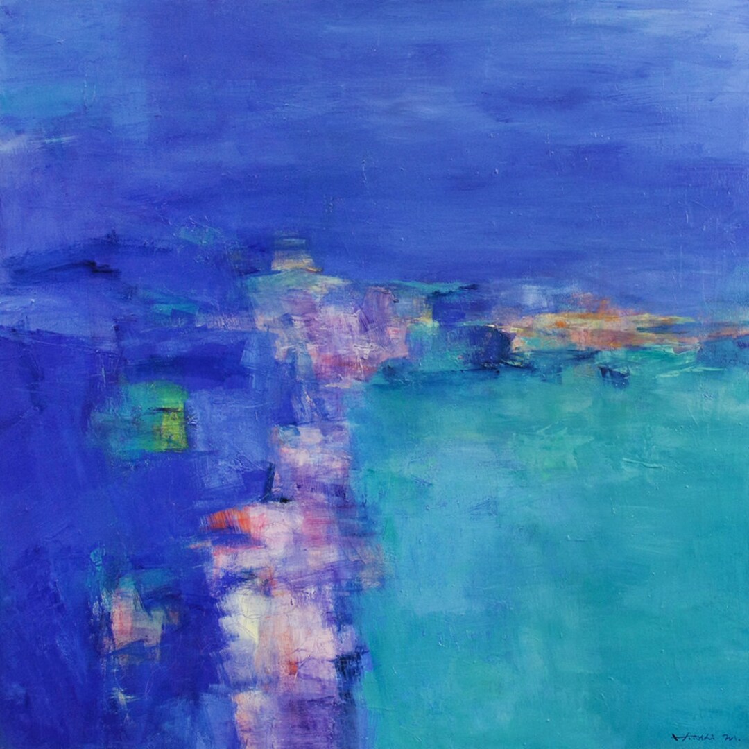 February 2024 - 2 - Original Abstract Oil Painting by Hiroshi Matsumoto ...